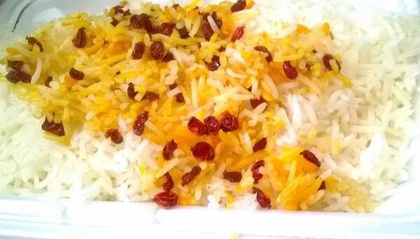 عکس غذای نذری زرشک پلو