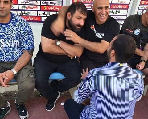 عکس وحید مرادی با قلعه نویی