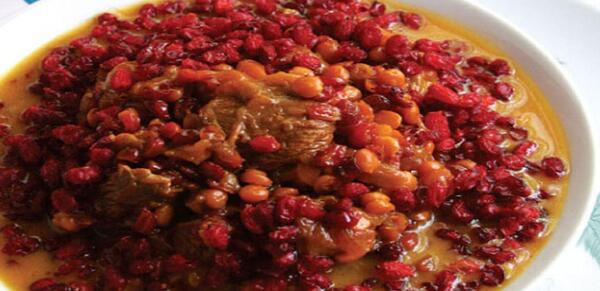 عکس خورشت زرشک