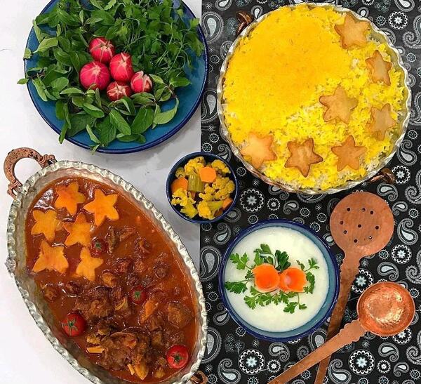 عکس خورشت زرشک