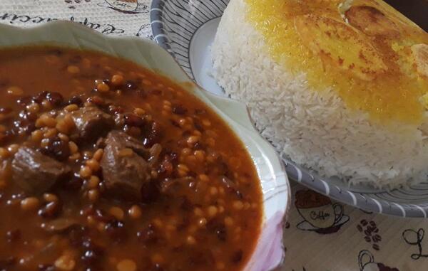 عکس خورشت زرشک