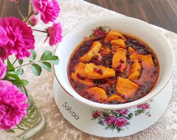 عکس خورشت زرشک