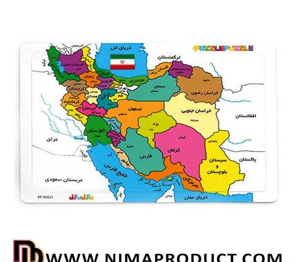 عکس نقشه ایران با مقوا