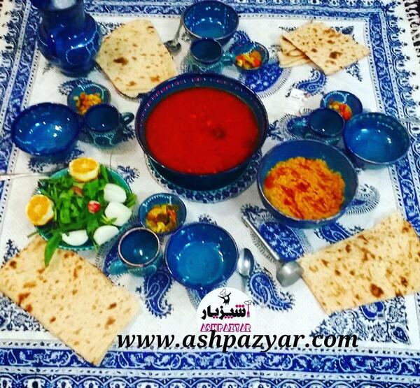 عکس تزیین آبگوشت سنتی