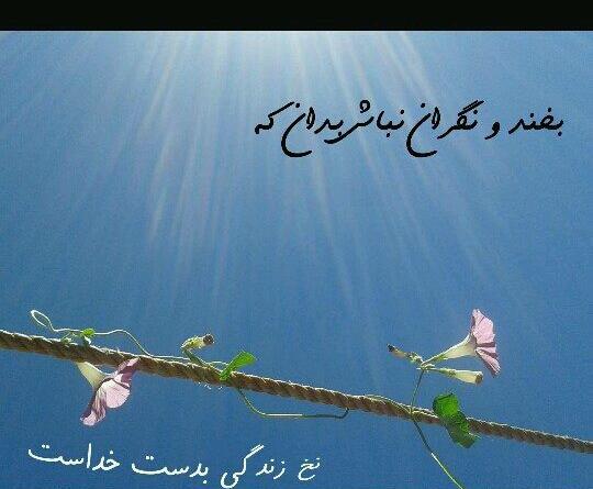 عکس نوشته خدا همین حوالیه