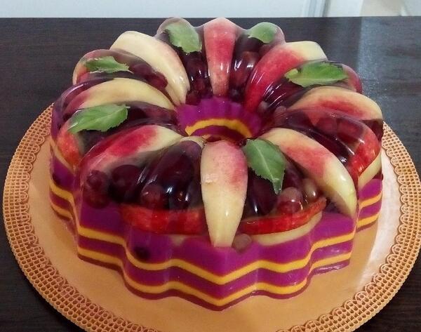 عکس ژله بستنی میوه ای