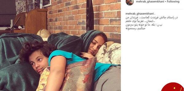 عکس فرزند مهراب قاسم خانی