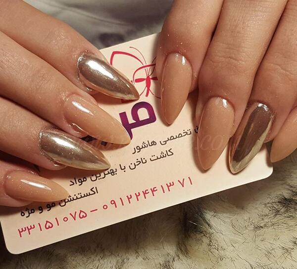 عکس ناخن شاین دار