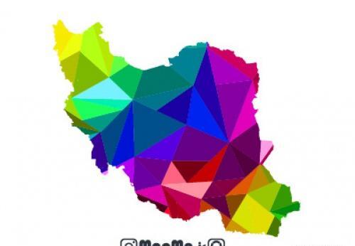 عکس گرافیکی نقشه ایران