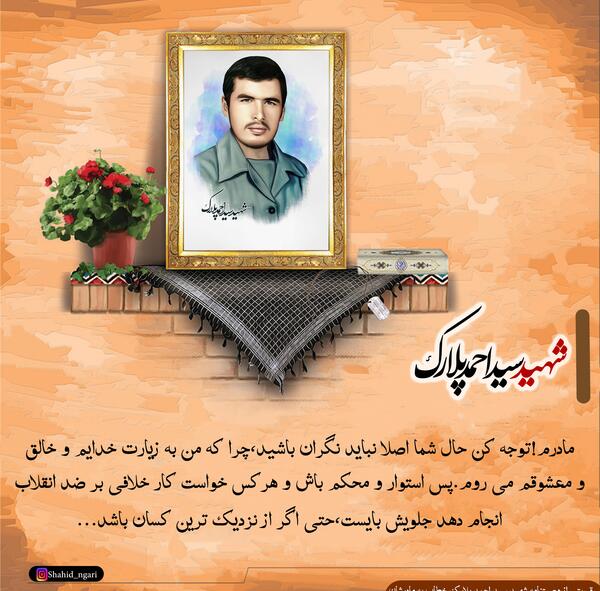 عکس شهید احمد پلارک