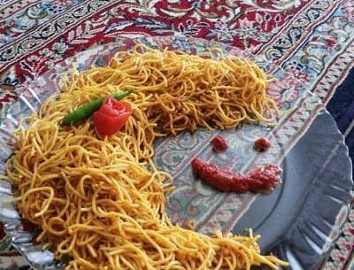 عکس غذا ماکارونی
