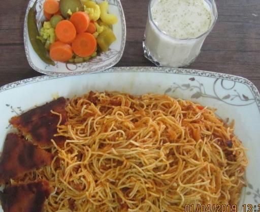 عکس غذا ماکارونی