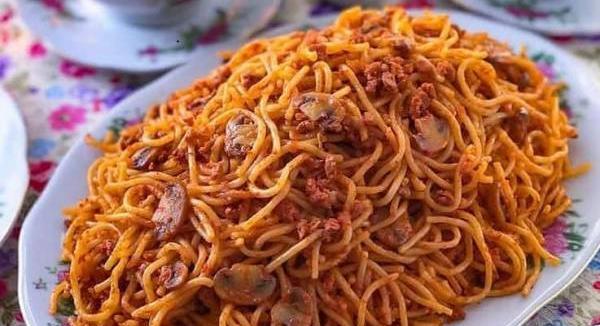 عکس غذا ماکارونی