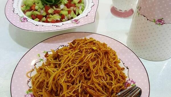 عکس غذا ماکارونی