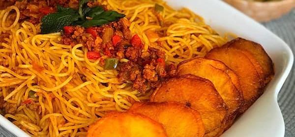 عکس غذا ماکارونی