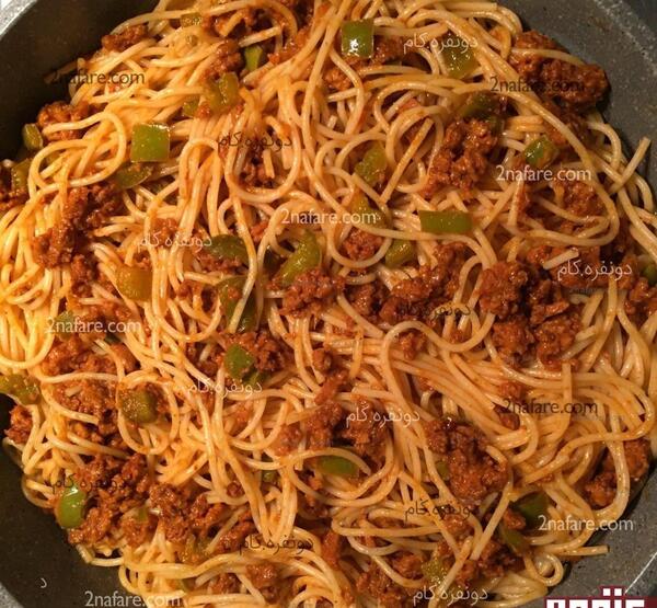 عکس غذا ماکارونی