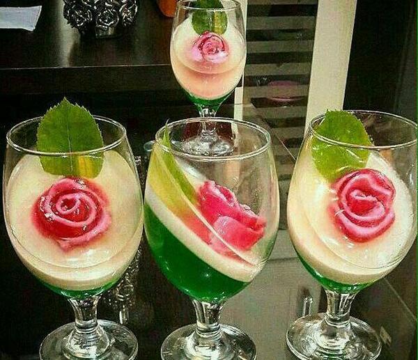 عکس ژله داخل جام