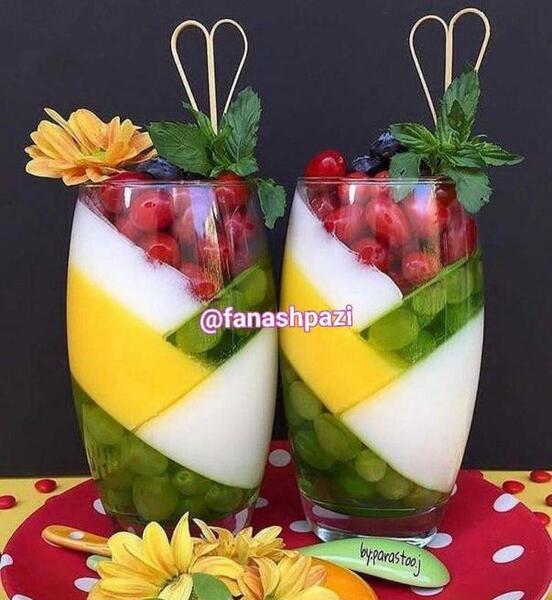 عکس ژله داخل جام