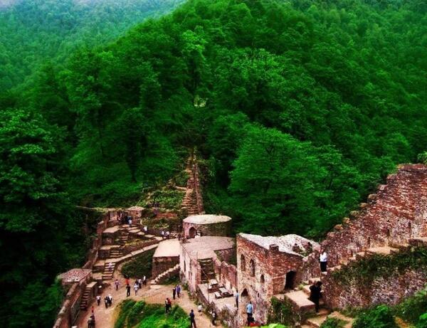 عکس جاهای دیدنی قلعه رودخان
