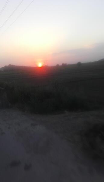 عکس غروب افتاب طبیعی