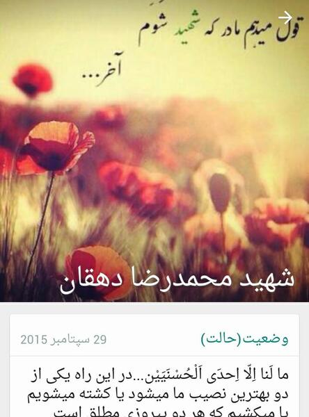 عکس شهید پروفایل