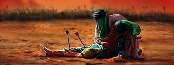 عکس امام علی در میدان جنگ