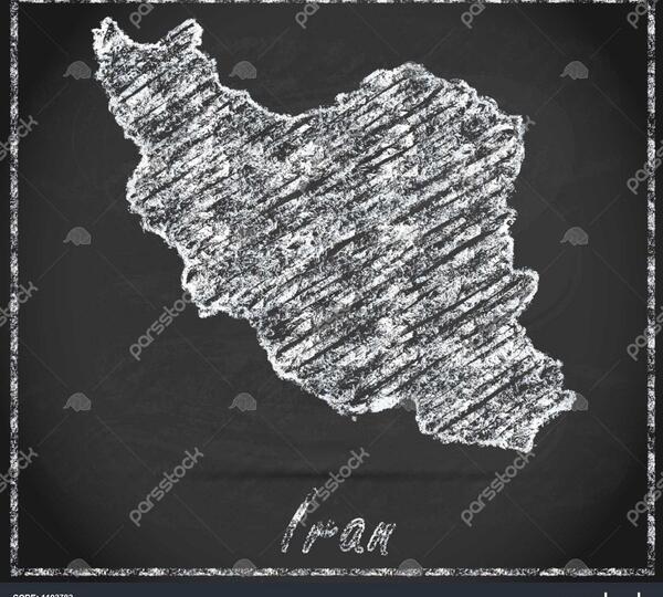 عکس سیاه سفید نقشه ایران