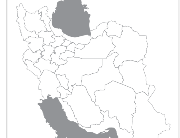عکس سیاه سفید نقشه ایران