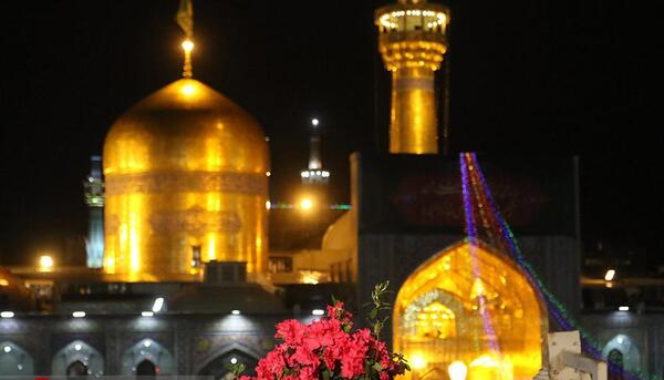 عکس گنبد طلایی حرم امام رضا
