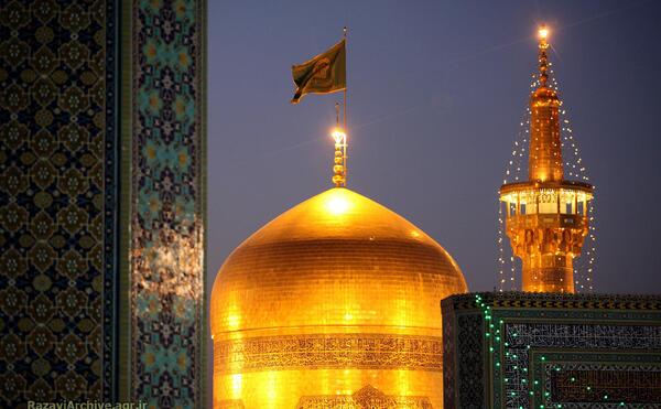 عکس گنبد طلایی حرم امام رضا