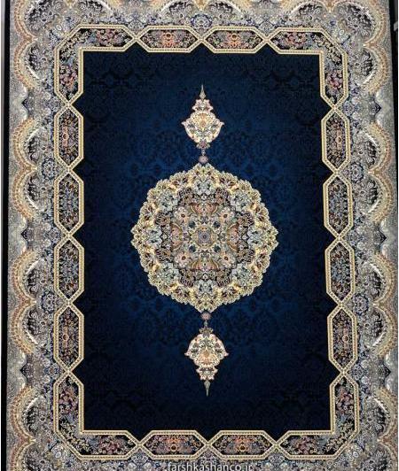 عکس فرش آبی جدید
