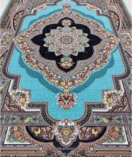 عکس فرش آبی جدید