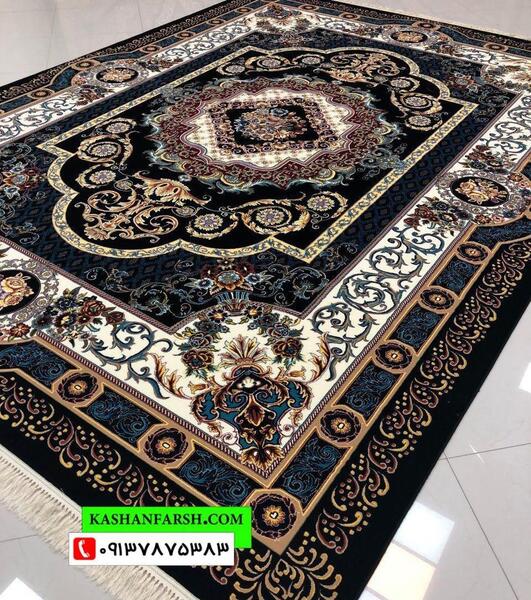 عکس فرش آبی جدید