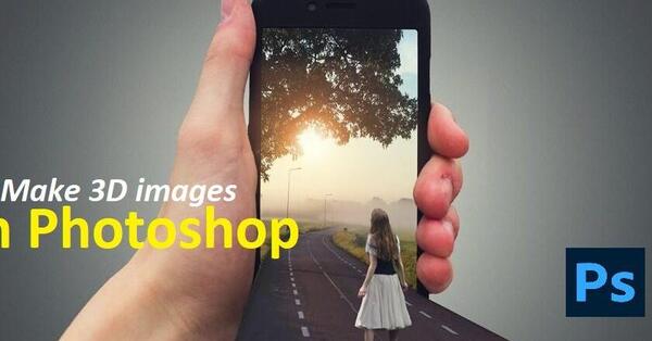 عکس سه بعدی در فتوشاپ