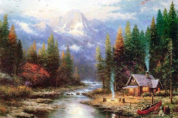 عکس منظره نقاشی شده
