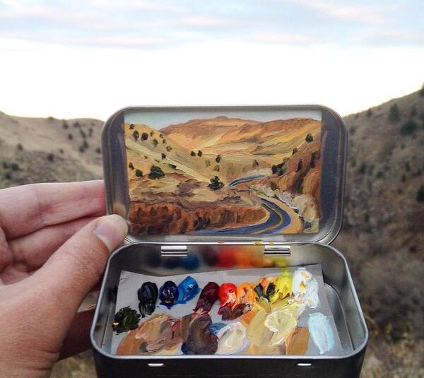 عکس منظره نقاشی شده