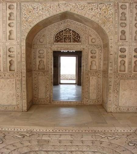 عکس داخل تاج محل
