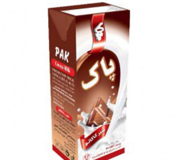 عکس شیر کاکائو پاکتی