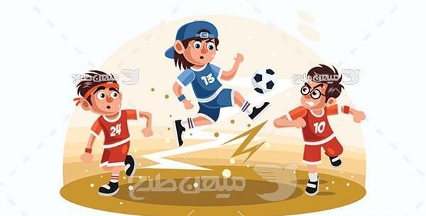 عکس کارتون فوتبال