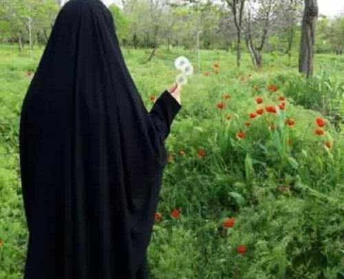 عکس دختر چادری از پشت جدید