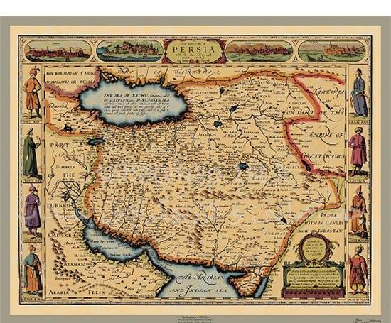 عکس نقشه ایران در قدیم