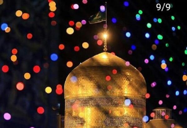 عکس تصاویر حرم امام رضا چراغانی