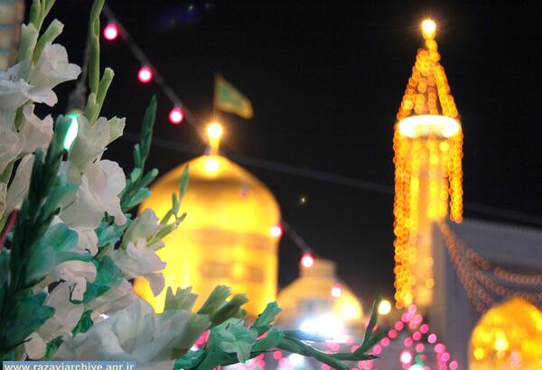 عکس تصاویر حرم امام رضا چراغانی