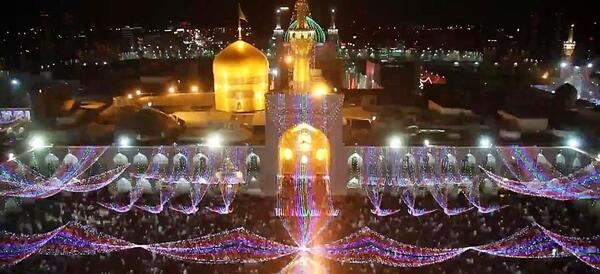 عکس تصاویر حرم امام رضا چراغانی
