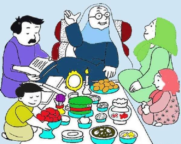 عکس سفره هفت سین فانتزی کارتونی