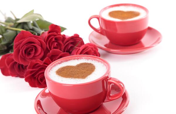 عکس قهوه قلبی