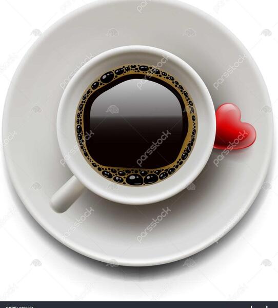 عکس قهوه قلبی