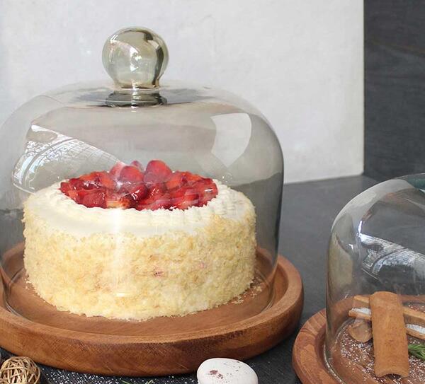 عکس ظرف کیک چوبی