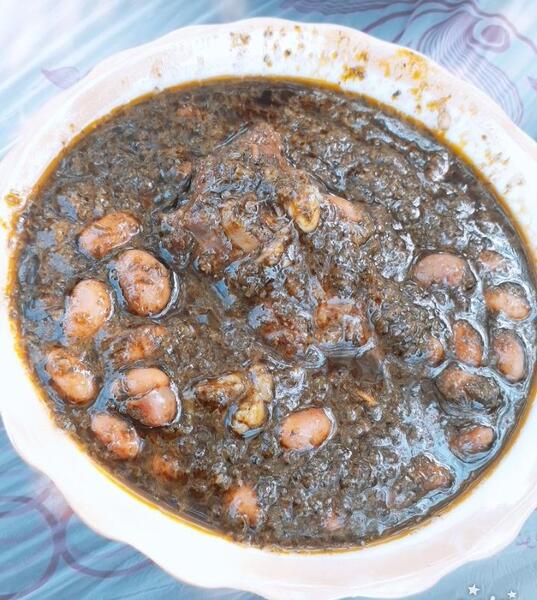 عکس قورمه سبزی در طبیعت