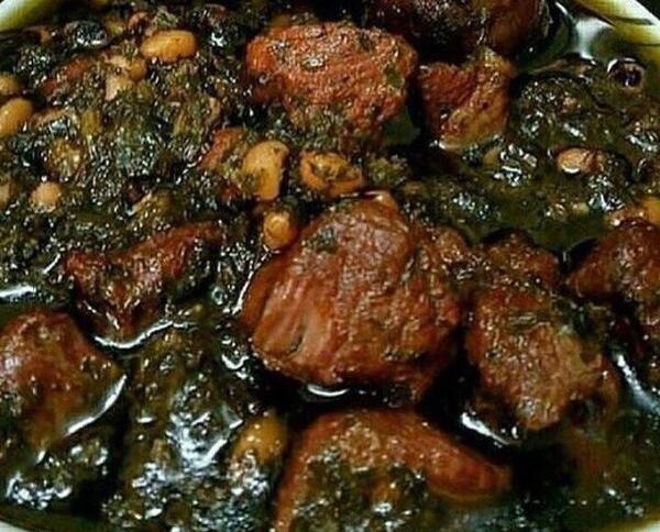 عکس قورمه سبزی در طبیعت